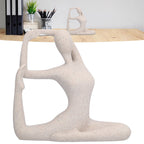 Yoga Pose Statue Nordic Sandstone Resin Yoga Pose Figurines Collectible Decoration Gifts for Home Office DecorBL562