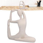 Yoga Pose Statue Nordic Sandstone Resin Yoga Pose Figurines Collectible Decoration Gifts for Home Office DecorBL562