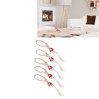 5pcs Necklace Cord Empty Stone Holder Rope Replacement Adjustable Quartz Crystal Pendant Cord for DIY Jewelry MakingRed