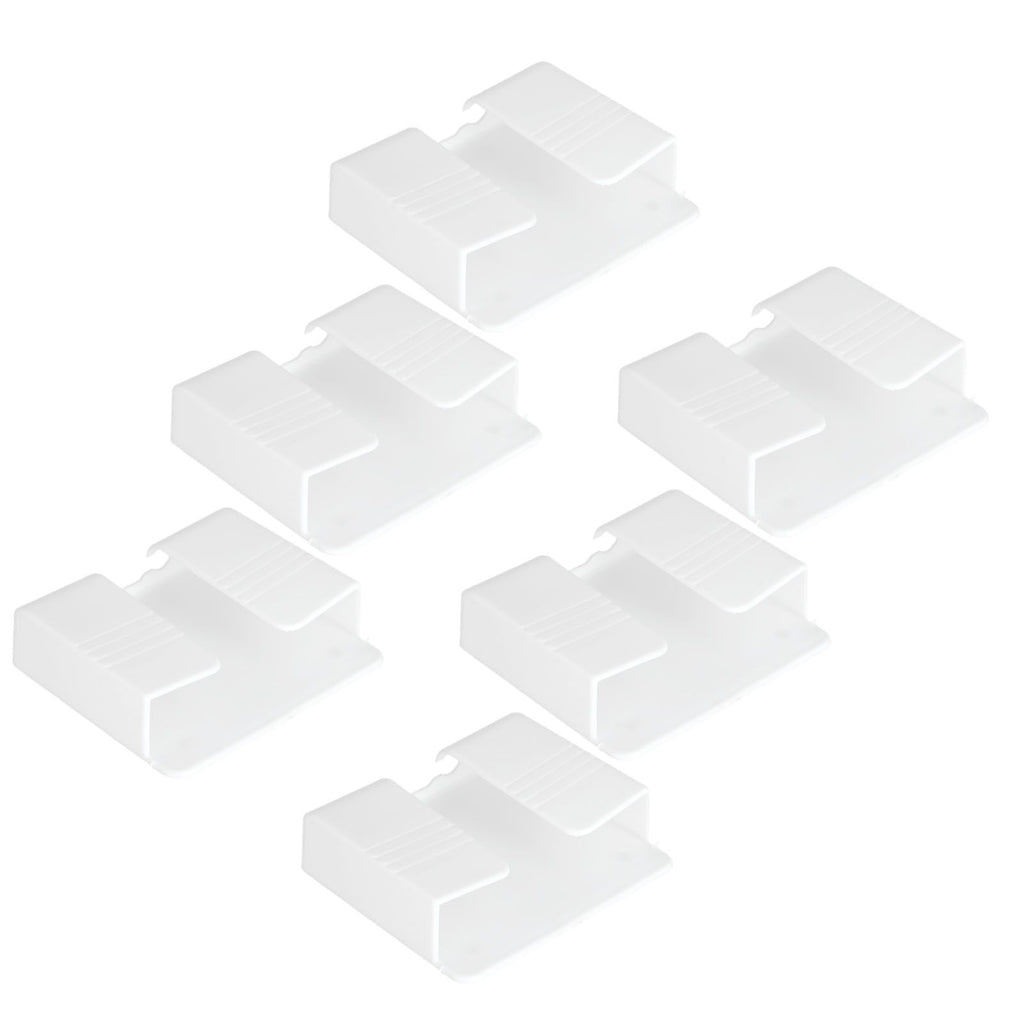 6Pcs Wall Mount Phone Holder Universal Adhesive Mobile Phone Charging Stand for Home Bedroom BathroomWhite