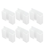 6Pcs Wall Mount Phone Holder Universal Adhesive Mobile Phone Charging Stand for Home Bedroom BathroomWhite