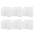 6Pcs Wall Mount Phone Holder Universal Adhesive Mobile Phone Charging Stand for Home Bedroom BathroomWhite