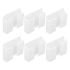 6Pcs Wall Mount Phone Holder Universal Adhesive Mobile Phone Charging Stand for Home Bedroom BathroomWhite