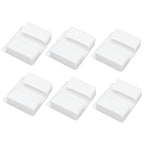 6Pcs Wall Mount Phone Holder Universal Adhesive Mobile Phone Charging Stand for Home Bedroom BathroomWhite