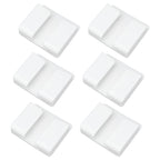 6Pcs Wall Mount Phone Holder Universal Adhesive Mobile Phone Charging Stand for Home Bedroom BathroomWhite