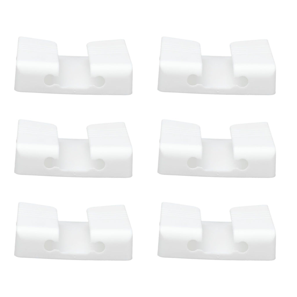 6Pcs Wall Mount Phone Holder Universal Adhesive Mobile Phone Charging Stand for Home Bedroom BathroomWhite