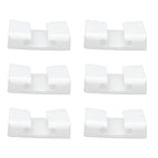 6Pcs Wall Mount Phone Holder Universal Adhesive Mobile Phone Charging Stand for Home Bedroom BathroomWhite
