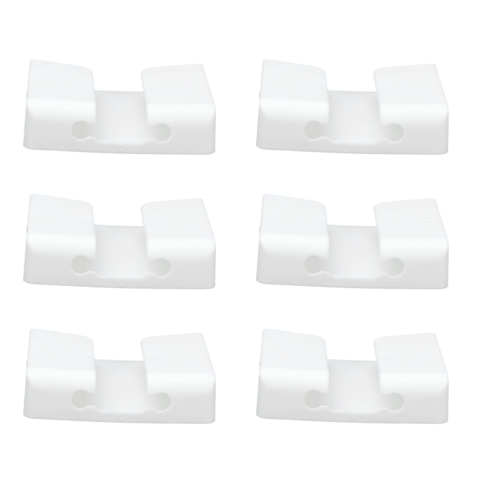 6Pcs Wall Mount Phone Holder Universal Adhesive Mobile Phone Charging Stand for Home Bedroom BathroomWhite