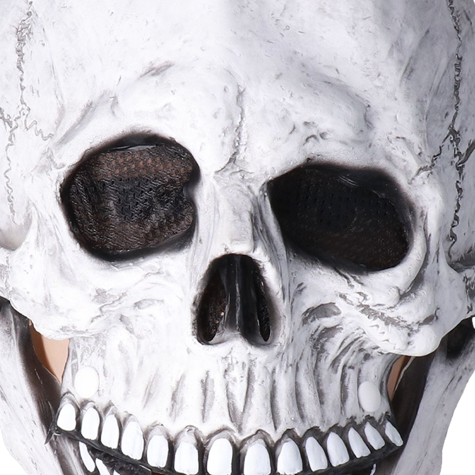 Halloween Skull Helmet Full Head Skull Mask Latex Cosplay Costume Horror Skull Mask for Festival PartyLight Grey