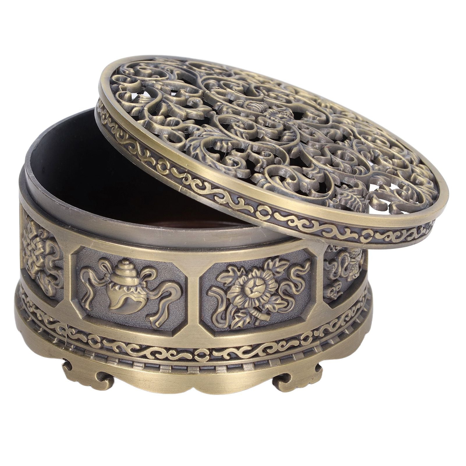 Incense Holder Burner Copper Aroma Burner Home Decoration Ornament for Indoor Temple