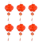 20Pcs Red Paper Chinese Decorative Lantern 15cm Diameter Hanging Ornaments for New Year Festival Wedding