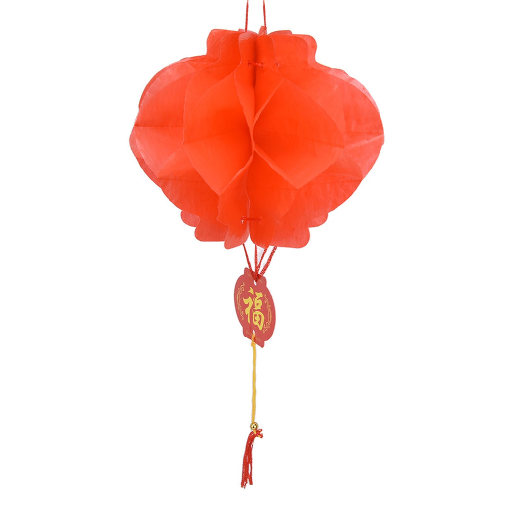 20Pcs Red Paper Chinese Decorative Lantern 15cm Diameter Hanging Ornaments for New Year Festival Wedding