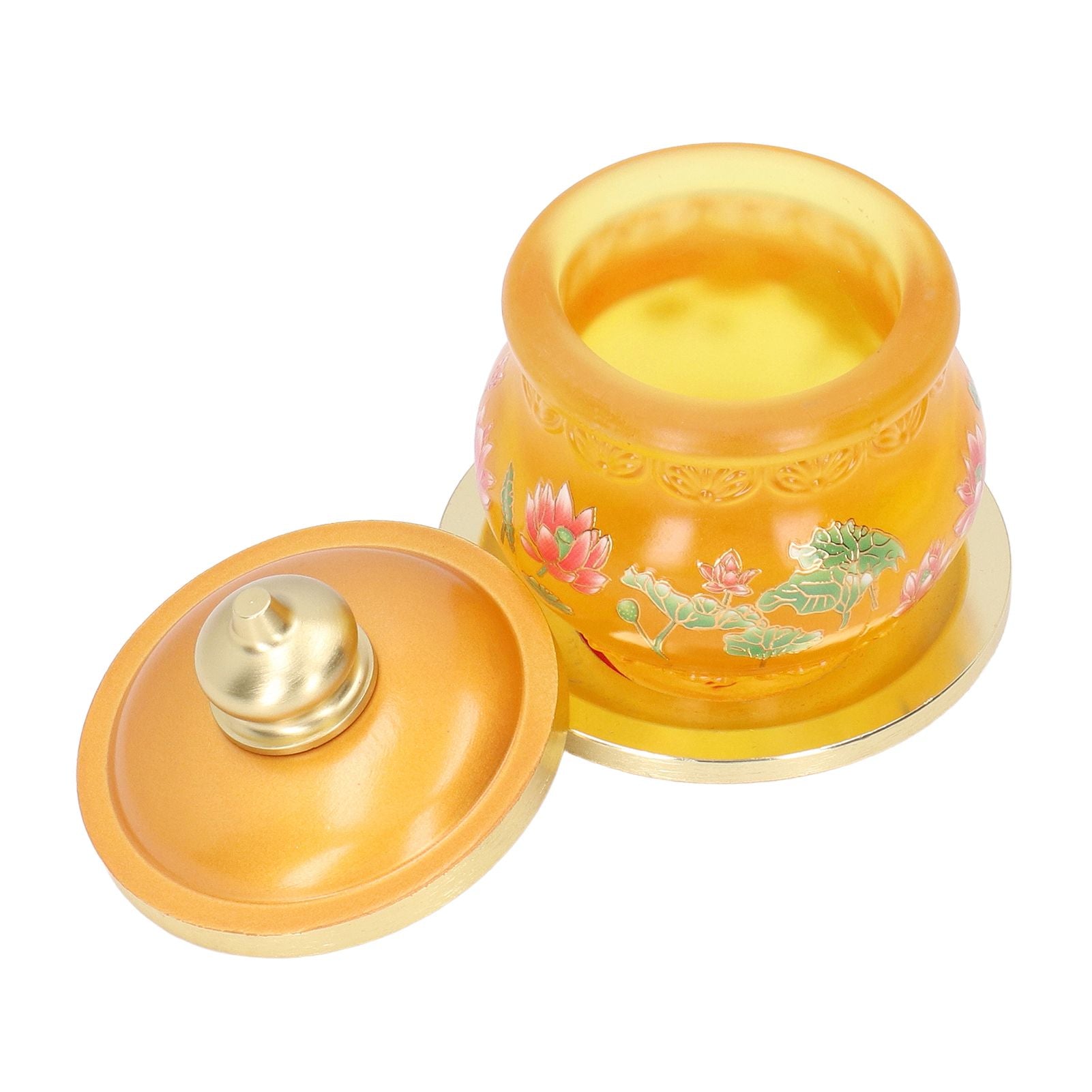 Buddhism Water Supply Cup Home Buddha Worship Family Tribute Holy Supplies Coloured Glaze Small