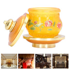 Buddhism Water Supply Cup Home Buddha Worship Family Tribute Holy Supplies Coloured Glaze Small