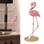 Pink Flamingo Statue Ornaments Resin Figurine Home Decoration Accessories for Living Room Bedroom Study