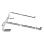 Universal Laptop Stand Heat Dissipation Aluminum Alloy Ergonomic Design Computer Riser Shelf Silver