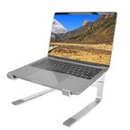 Desktop Laptop Stand Ergonomic Aluminum Alloy Laptop PC Computer Riser Cooling Shelf for Home Office Silver