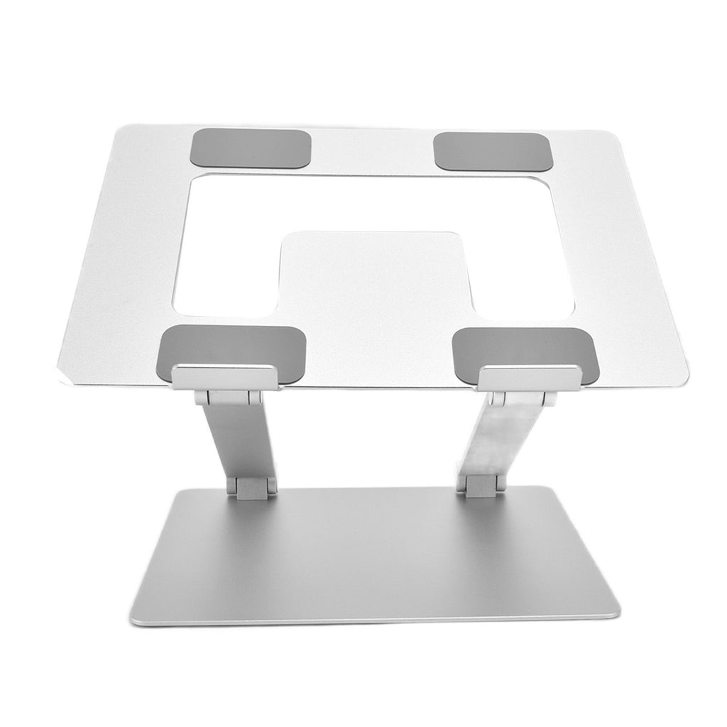 Laptop Stand Collapsible Portable Aluminium Alloy Notebook Support Computer Riser Stand Silver Computer Cooling Holder