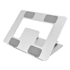 Laptop Stand Collapsible Portable Aluminium Alloy Notebook Support Computer Riser Stand Silver Computer Cooling Holder