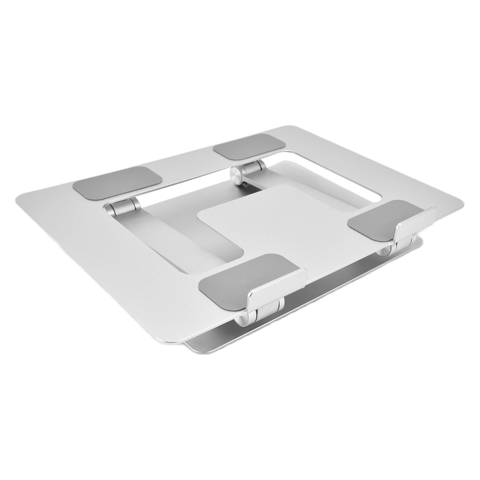 Laptop Stand Collapsible Portable Aluminium Alloy Notebook Support Computer Riser Stand Silver Computer Cooling Holder