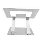 Laptop Stand Collapsible Portable Aluminium Alloy Notebook Support Computer Riser Stand Silver Computer Cooling Holder