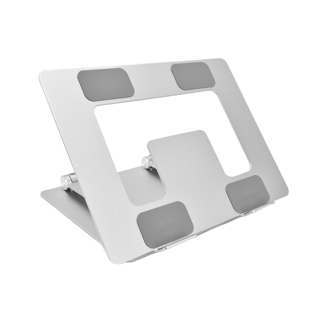 Laptop Stand Collapsible Portable Aluminium Alloy Notebook Support Computer Riser Stand Silver Computer Cooling Holder