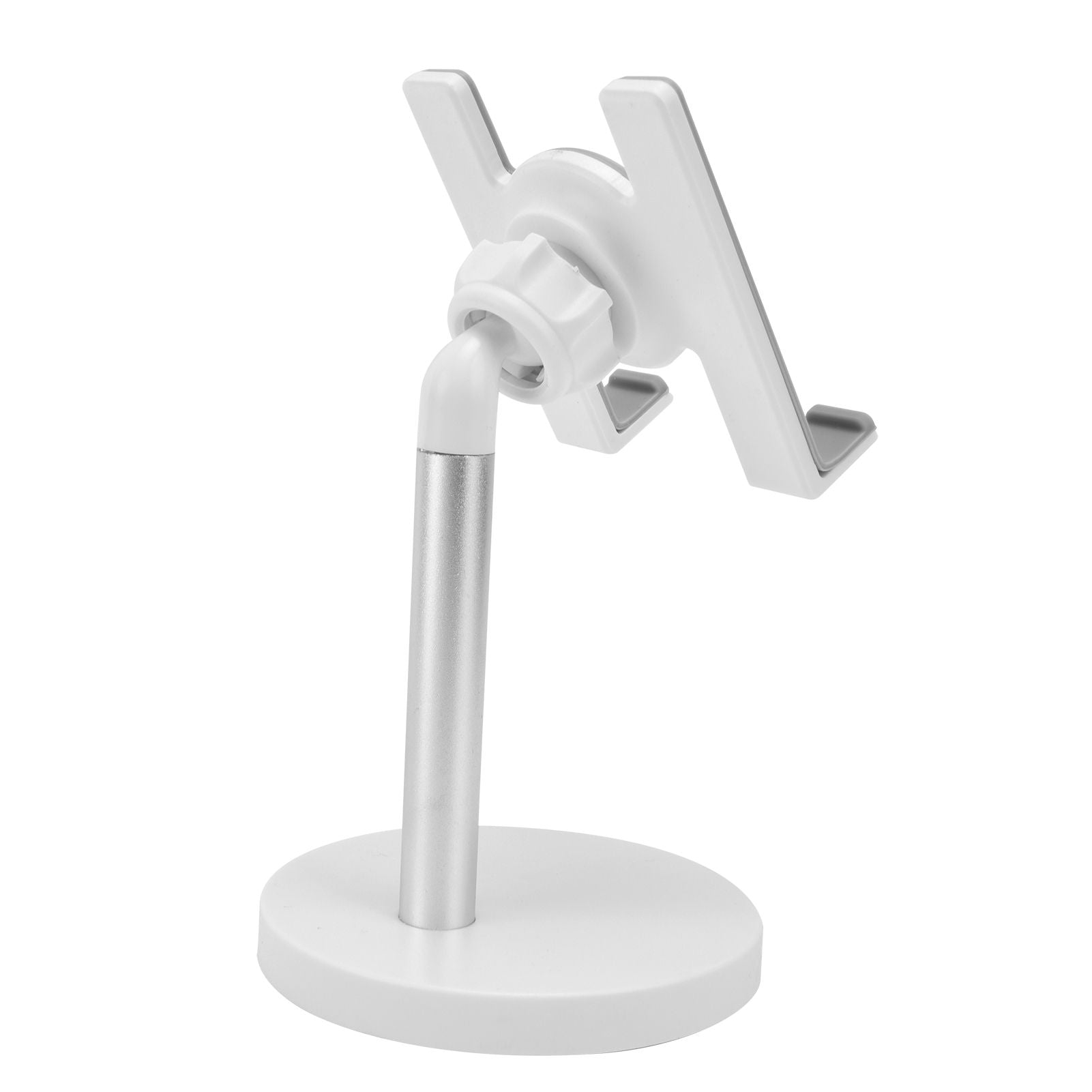 Cell Phone Stand Aluminum Alloy Adjustable Height Desk Mobile Phone Holder for IOS Tablet Silver