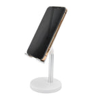 Cell Phone Stand Aluminum Alloy Adjustable Height Desk Mobile Phone Holder for IOS Tablet Silver