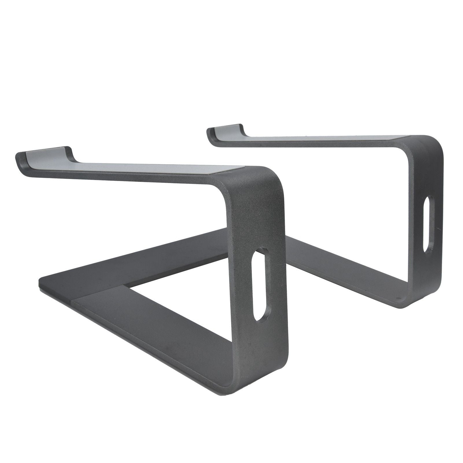 Aluminum Alloy Laptop Stand Portable Computer Stand Riser Desktop Metal Base Cooling Bracket Space Grey