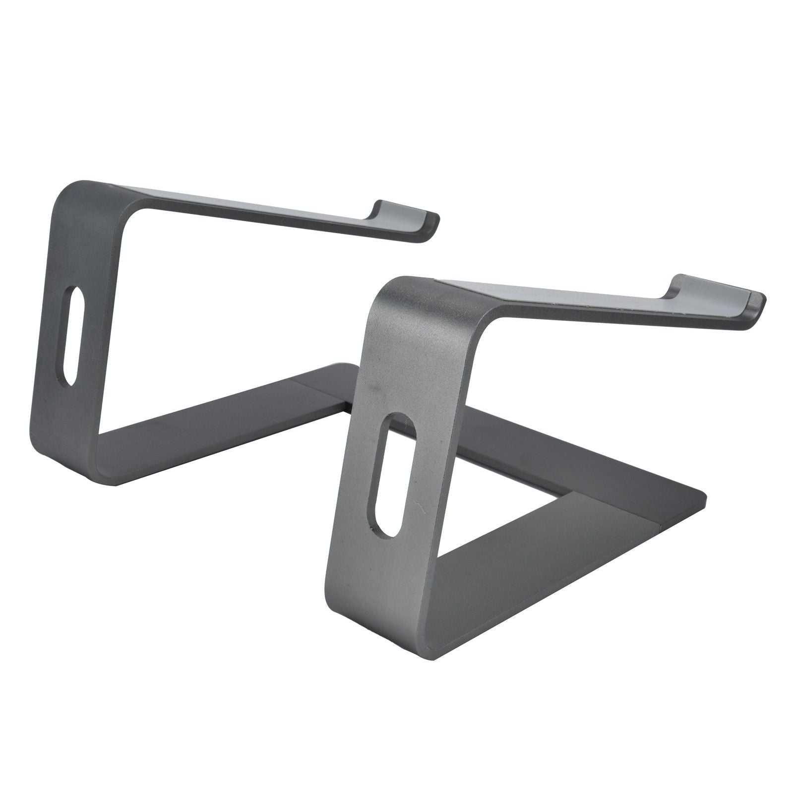 Aluminum Alloy Laptop Stand Portable Computer Stand Riser Desktop Metal Base Cooling Bracket Space Grey