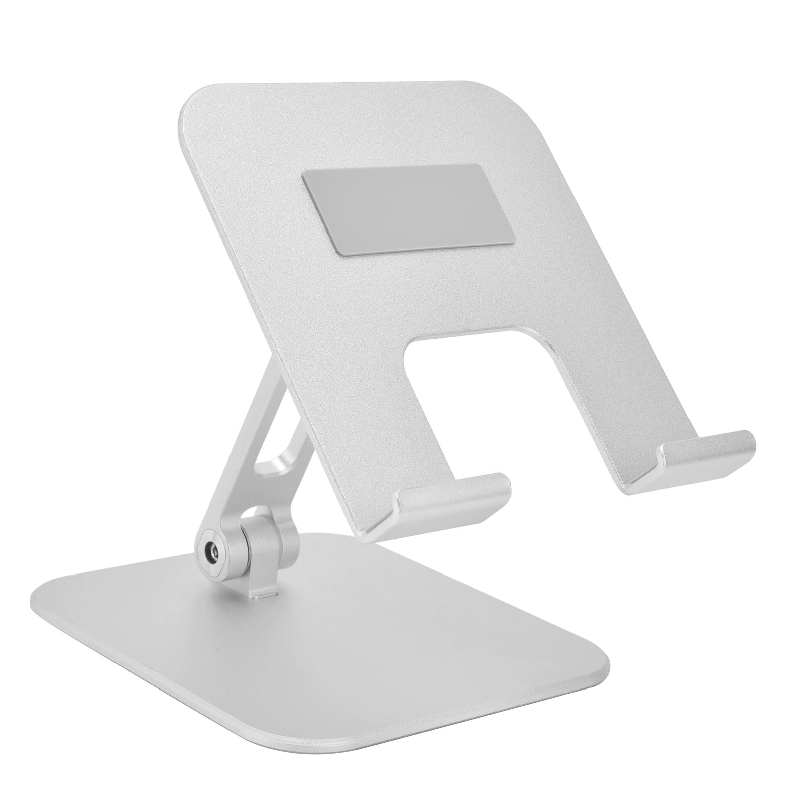 Adjustable Tablet Stand Holder Aluminium Alloy Portable Foldable Desktop Mobile Phone Stand Silver