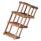 Foldable Wine Cabinet Pine Durable Elegant Simple Wine Rack Cabinet for Home Hotel OfficeRoast Color 6 Bottles