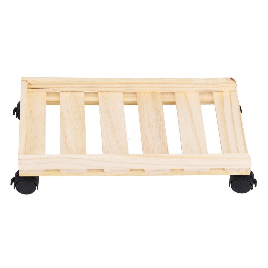 Mobile Computer Host Bracket Wooden CPU Stand with Good Heat Dissipation Performance for Office and Home