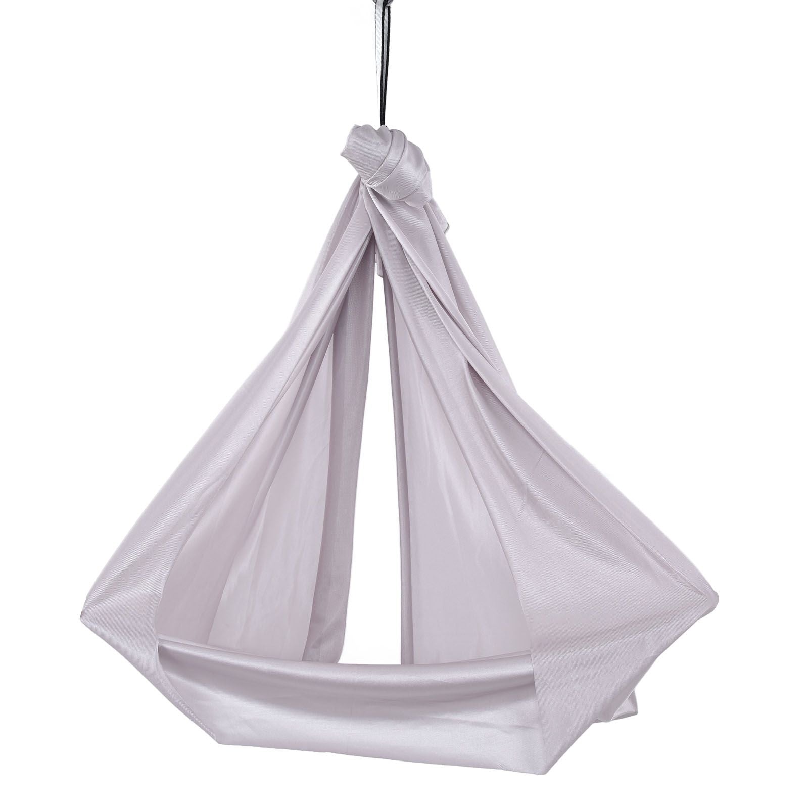 Aerial Yoga Hammock 1 X 2.8m Safe Breathable Relieve Pain Children's Elastic Hammock for Yoga Children UseGrey