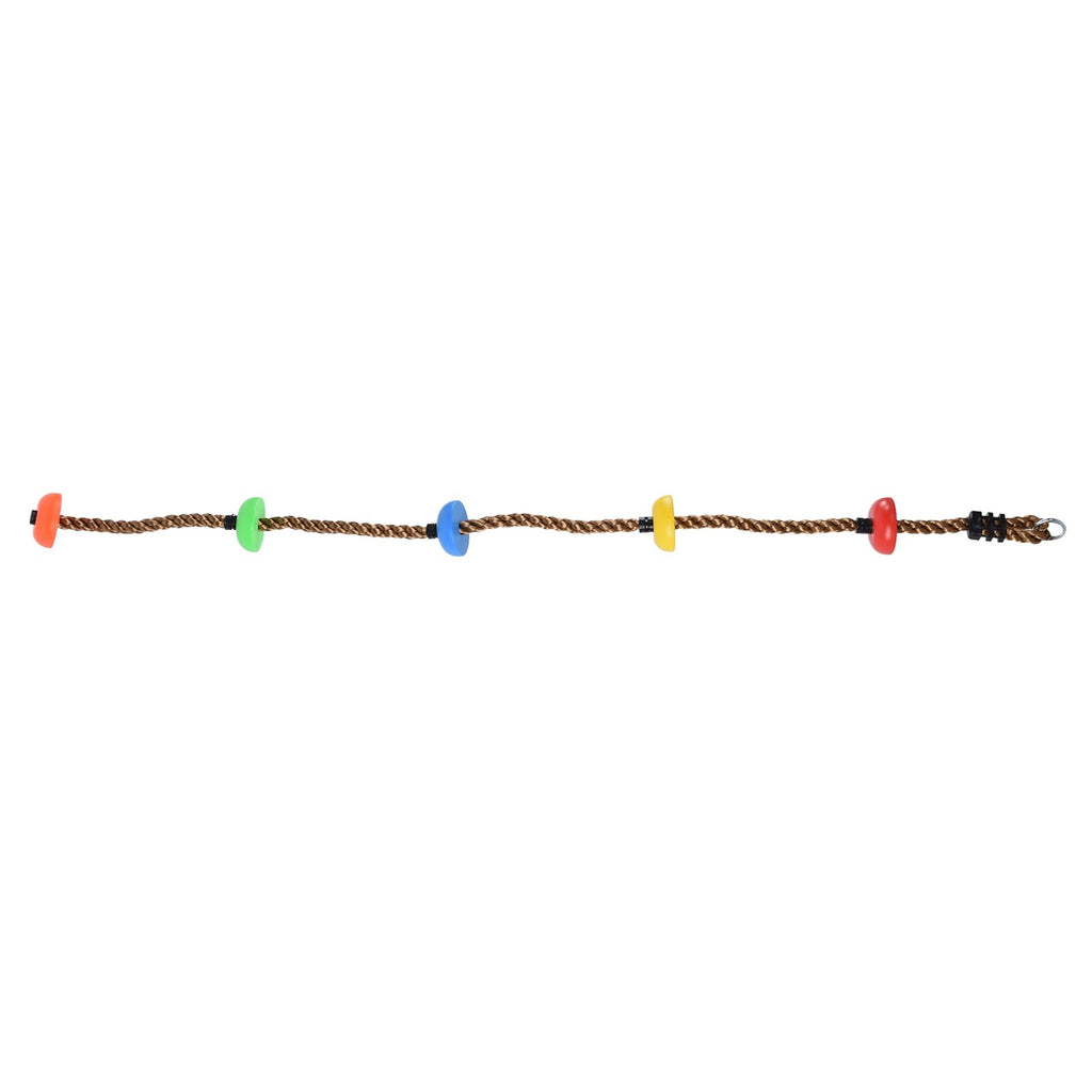 194cm Disc Swing Rope Plastic Multicolor Platforms for Children Balconies Courtyards Outdoor