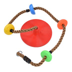 Disc Swing Seat Climbing Rope Colorful High Strength for Kids Children Indoors Outdoors