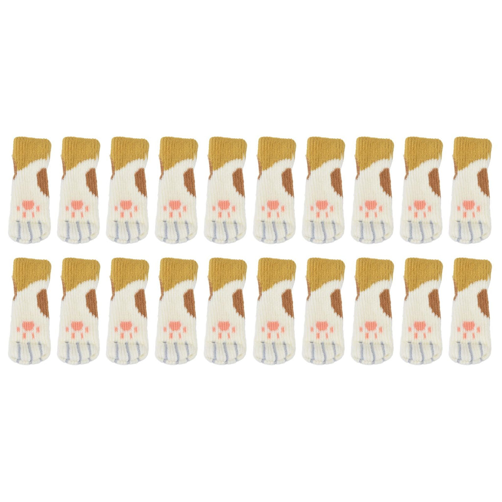 20pcs Furniture Leg Covers High Elastic Knitted Chair Leg Floor Protectors for Moving Easily and Reduce Noise