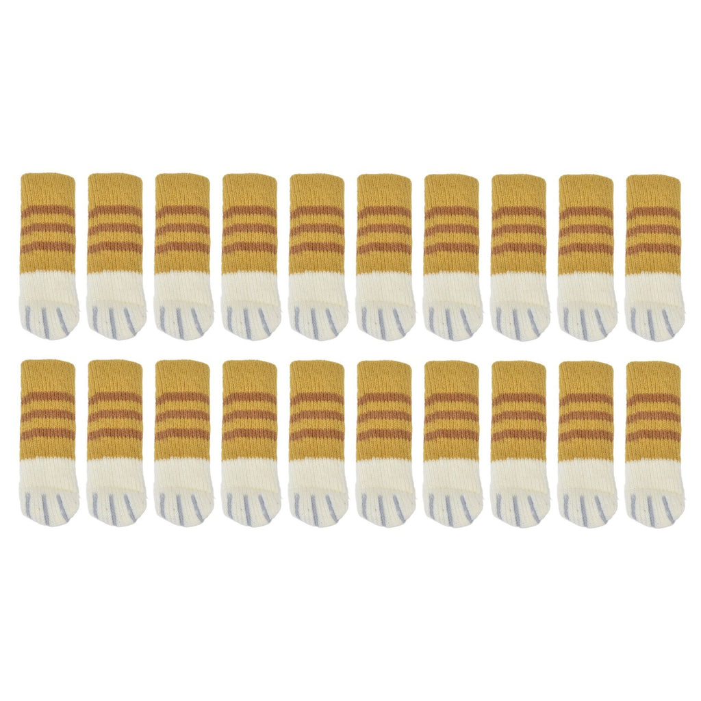 20pcs Furniture Leg Covers High Elastic Knitted Chair Leg Floor Protectors for Moving Easily and Reduce Noise