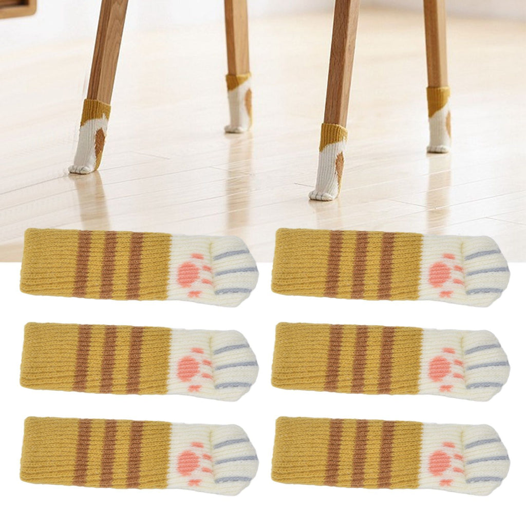 20pcs Furniture Leg Covers High Elastic Knitted Chair Leg Floor Protectors for Moving Easily and Reduce Noise