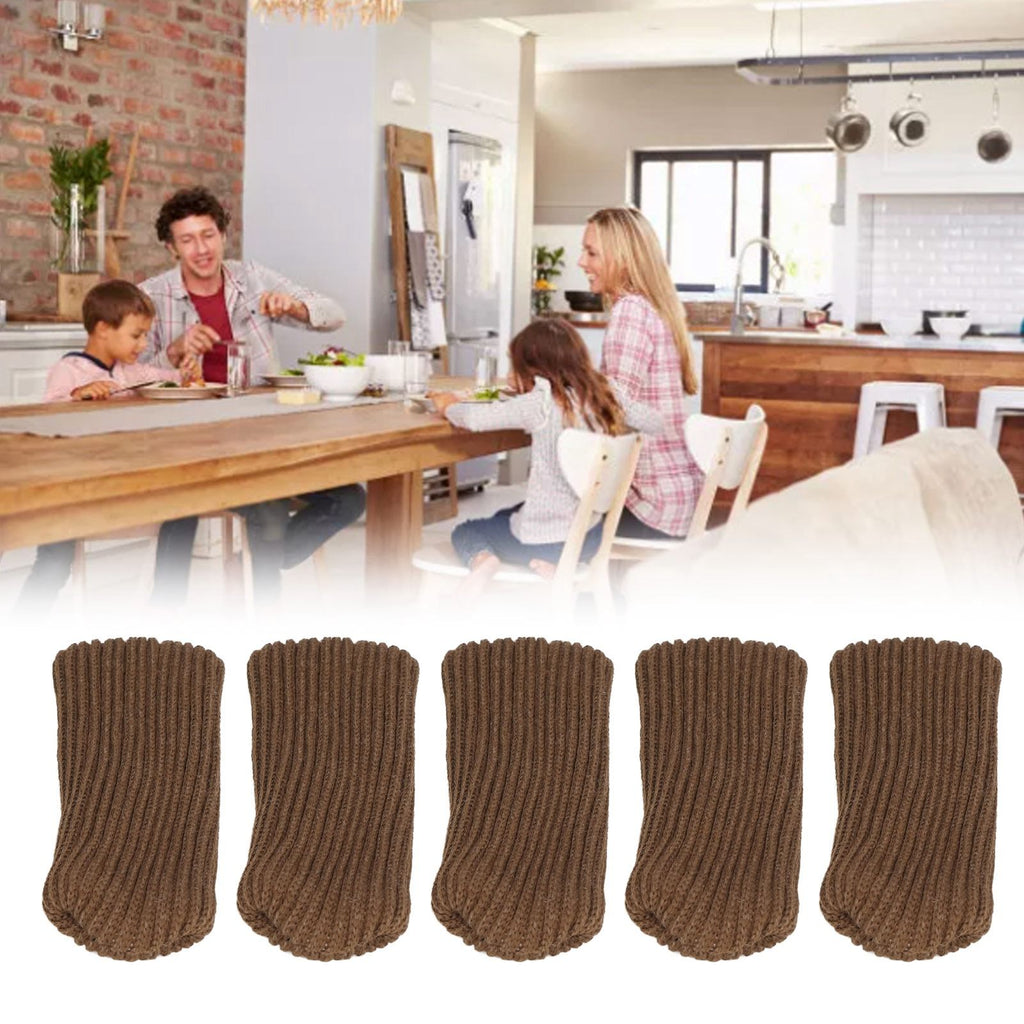 20Pcs Knitted Chair Covers Double Thickness Furniture Leg Cover Legs Floor Protectors for Desks