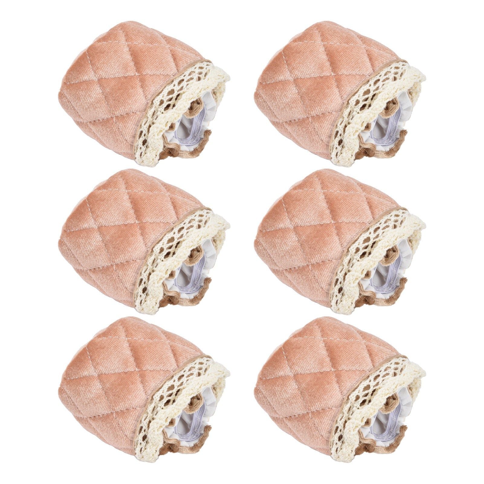 20Pcs Furniture Leg Covers Covers Flannel Lace Thickened Chair Legs Floor Protectors Wear Resistant
