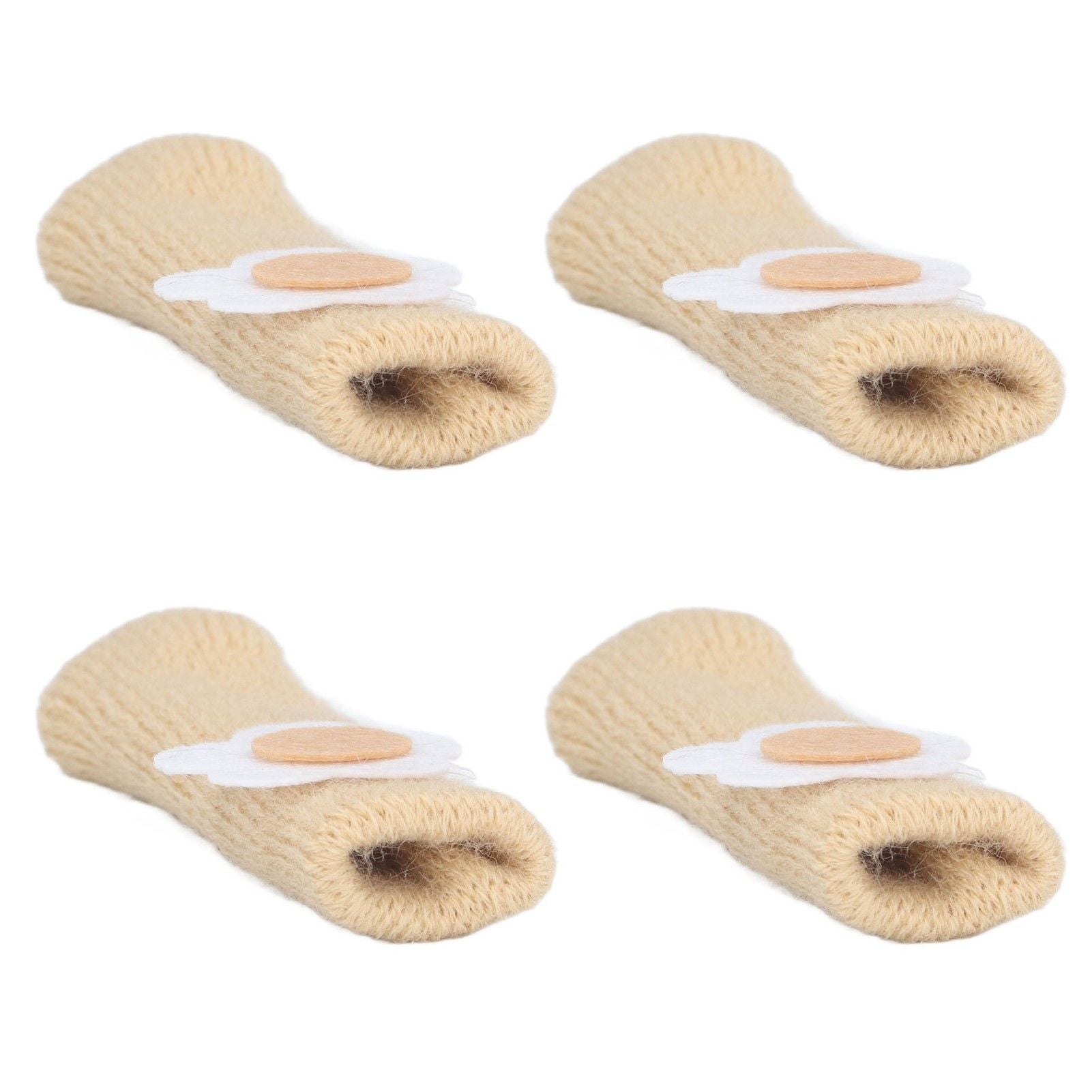 25Pcs Furniture Leg Cover Foot Cover Mat Floor Protector Double Layer Knitted Set Kit