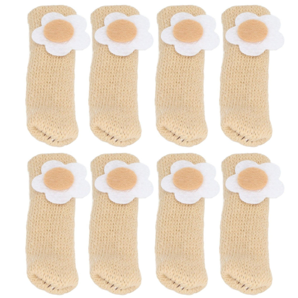 25Pcs Furniture Leg Cover Foot Cover Mat Floor Protector Double Layer Knitted Set Kit