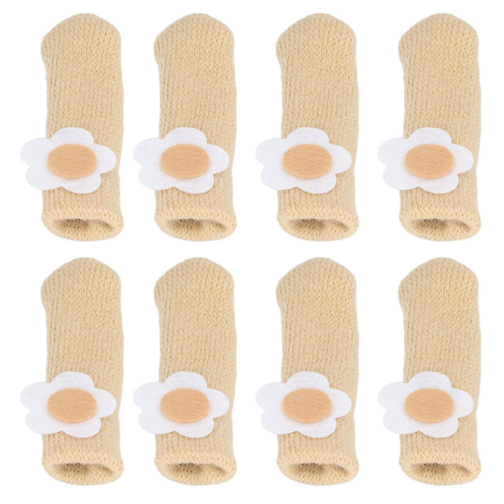 25Pcs Furniture Leg Cover Foot Cover Mat Floor Protector Double Layer Knitted Set Kit