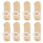 25Pcs Furniture Leg Cover Foot Cover Mat Floor Protector Double Layer Knitted Set Kit