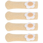 25Pcs Furniture Leg Cover Foot Cover Mat Floor Protector Double Layer Knitted Set Kit