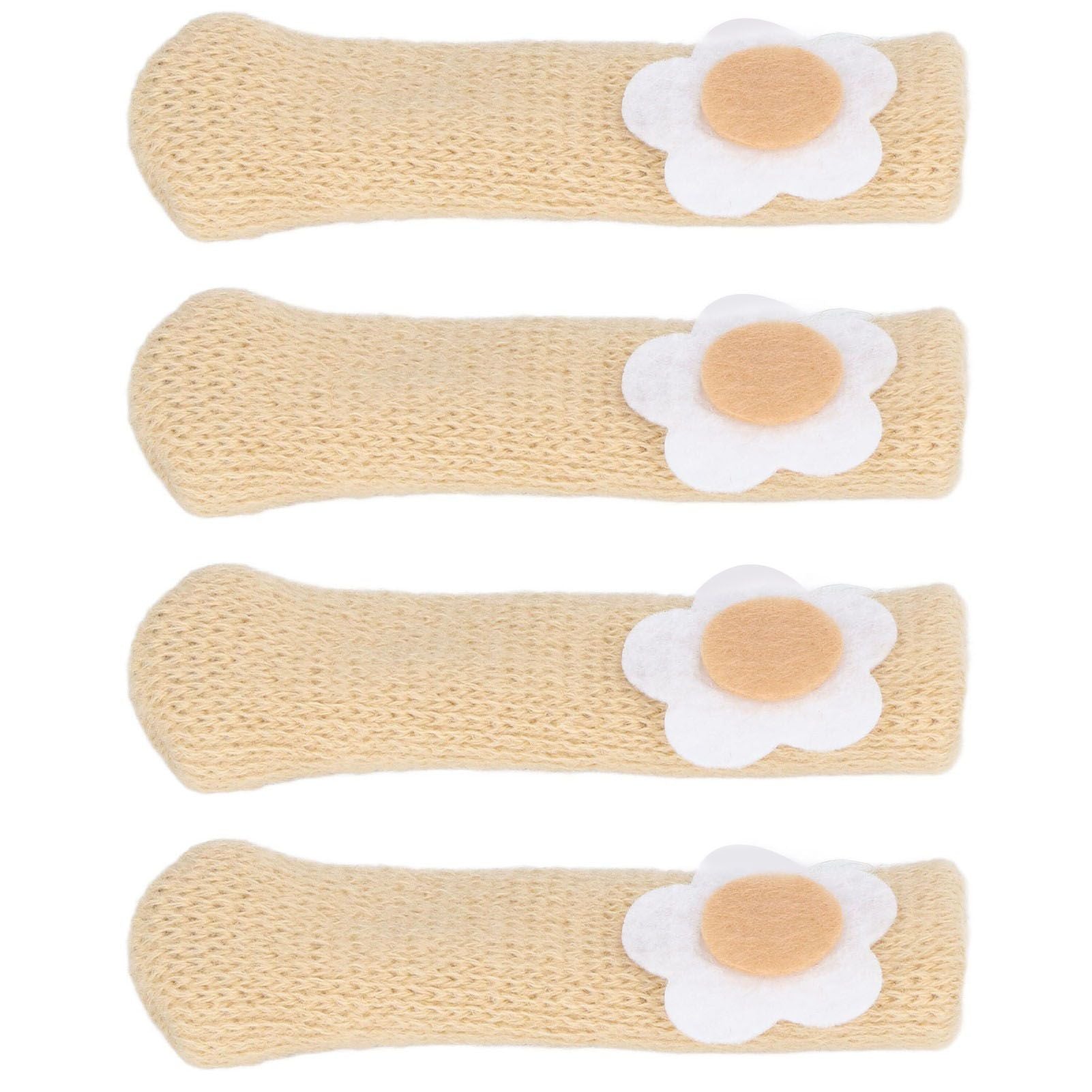 25Pcs Furniture Leg Cover Foot Cover Mat Floor Protector Double Layer Knitted Set Kit