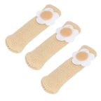 25Pcs Furniture Leg Cover Foot Cover Mat Floor Protector Double Layer Knitted Set Kit