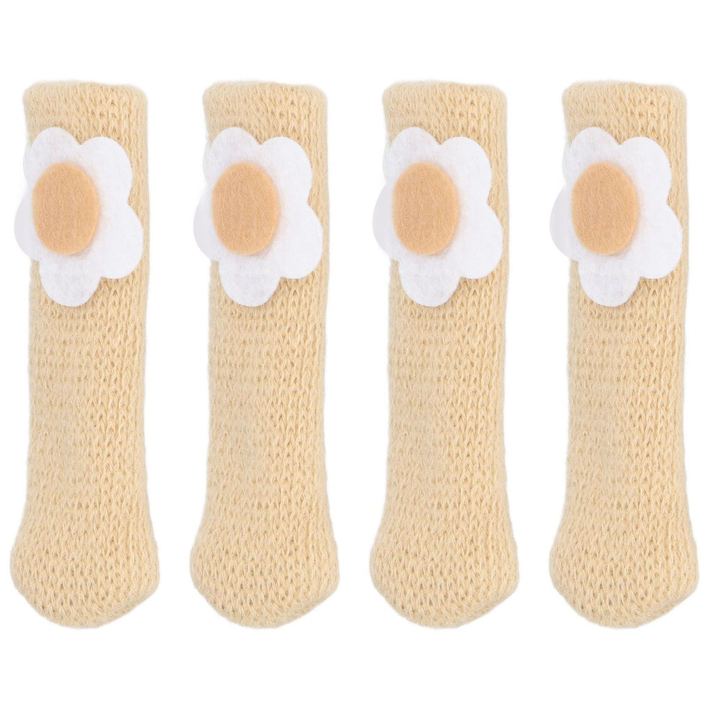 25Pcs Furniture Leg Cover Foot Cover Mat Floor Protector Double Layer Knitted Set Kit