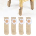 25Pcs Furniture Leg Cover Foot Cover Mat Floor Protector Double Layer Knitted Set Kit